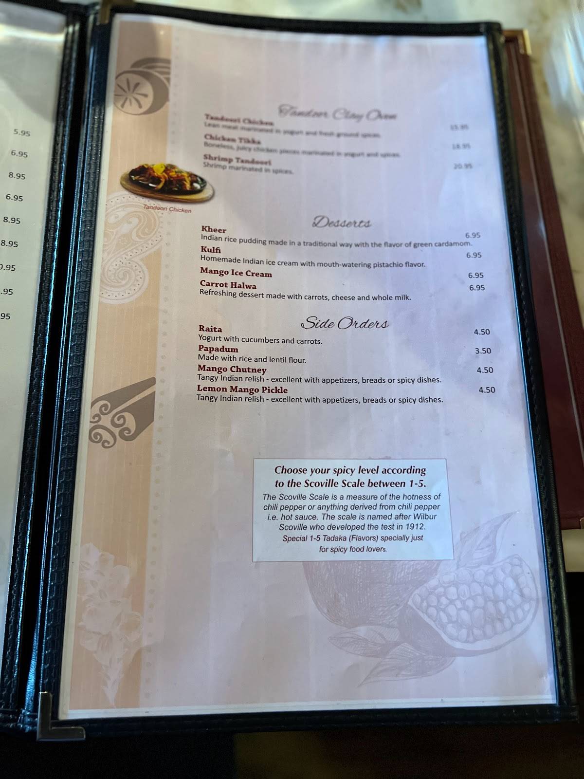 Menu at Karma Indian Cuisine and Lounge restaurant, Puyallup