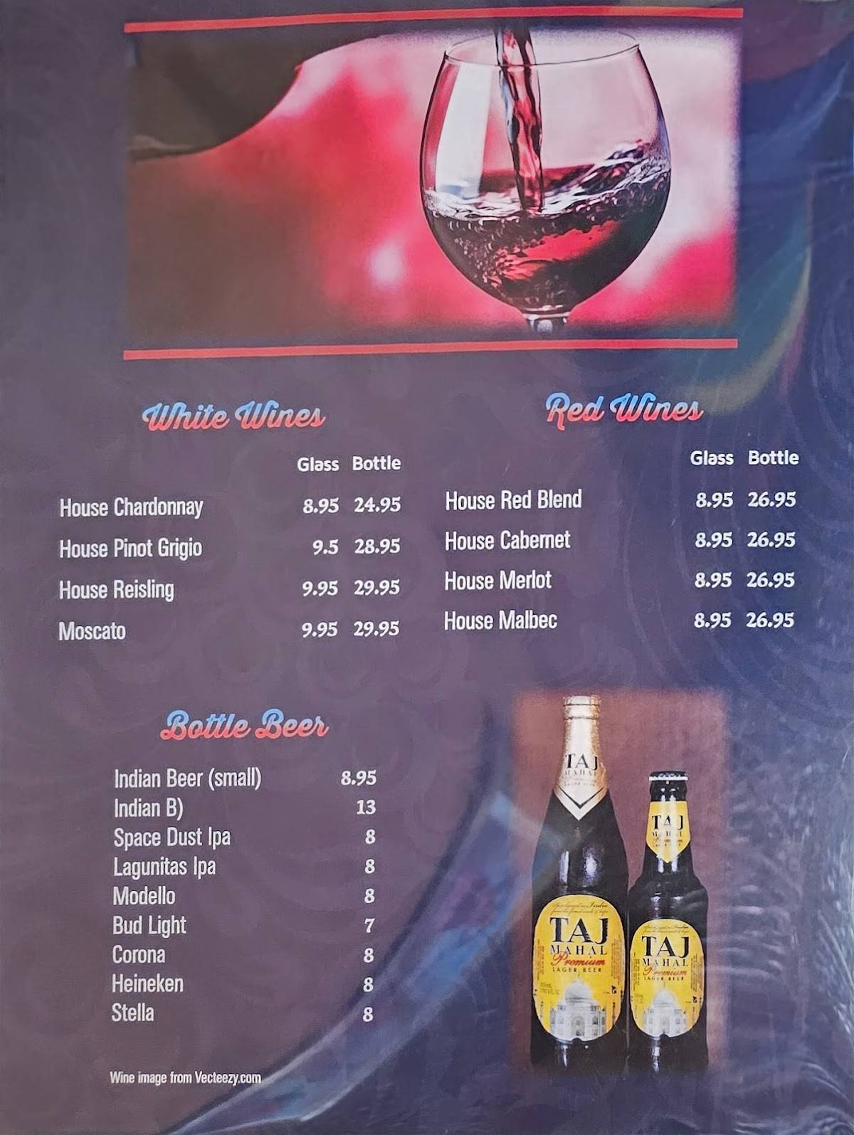 Menu at Karma Indian Cuisine and Lounge restaurant, Puyallup