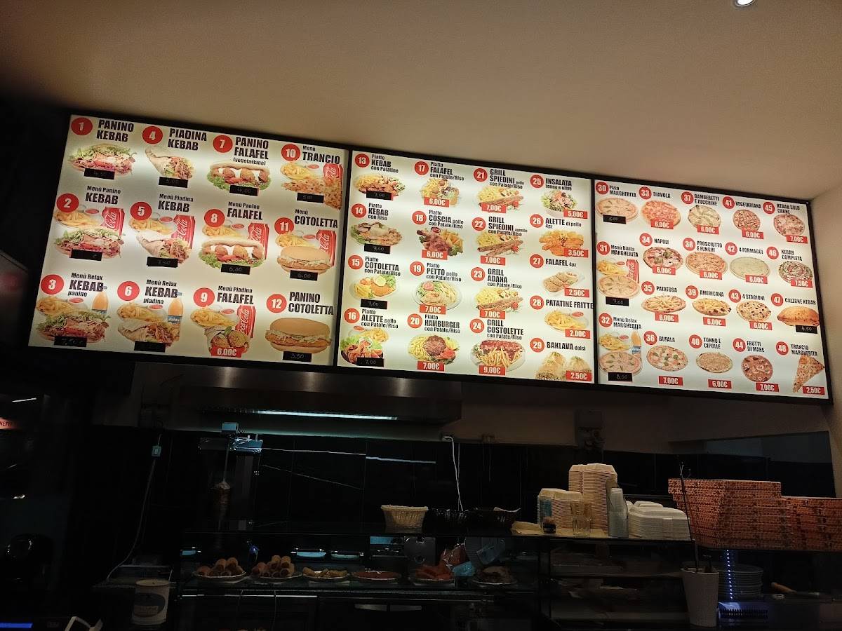 Menu au La stella pizzeria e kebab, Monza