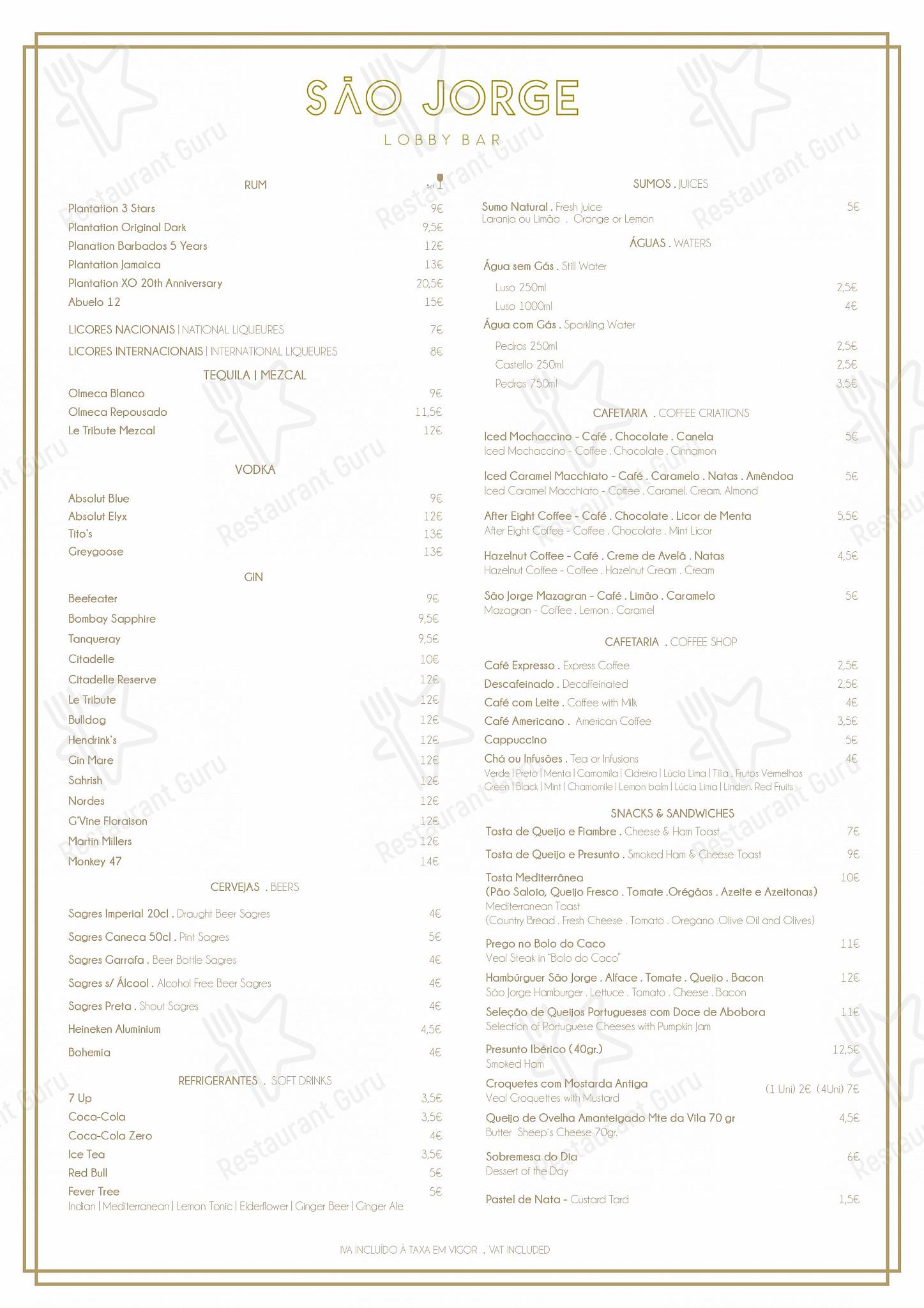 Menu em Rooftop Bar, Lisboa, Praca Martim Moniz 2