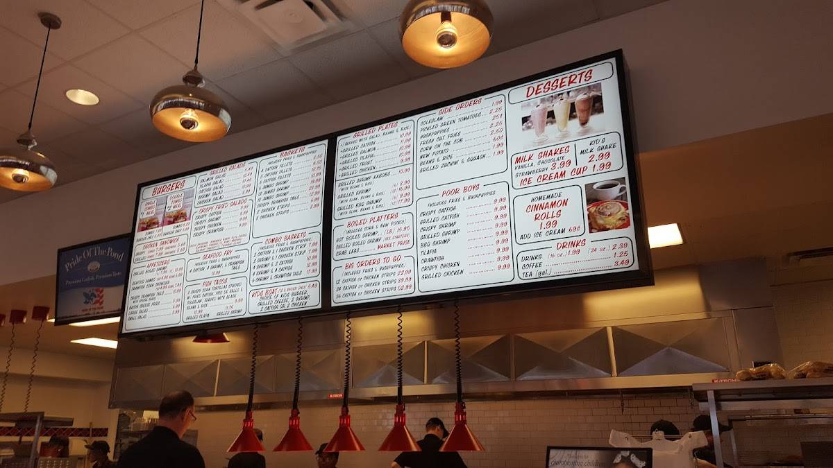 Menu at Flying Burger restaurant, Magnolia