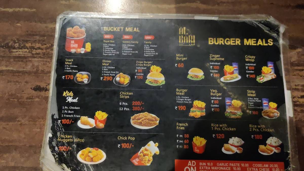 Menu at Malabar Grills (Al bari), Thodupuzha