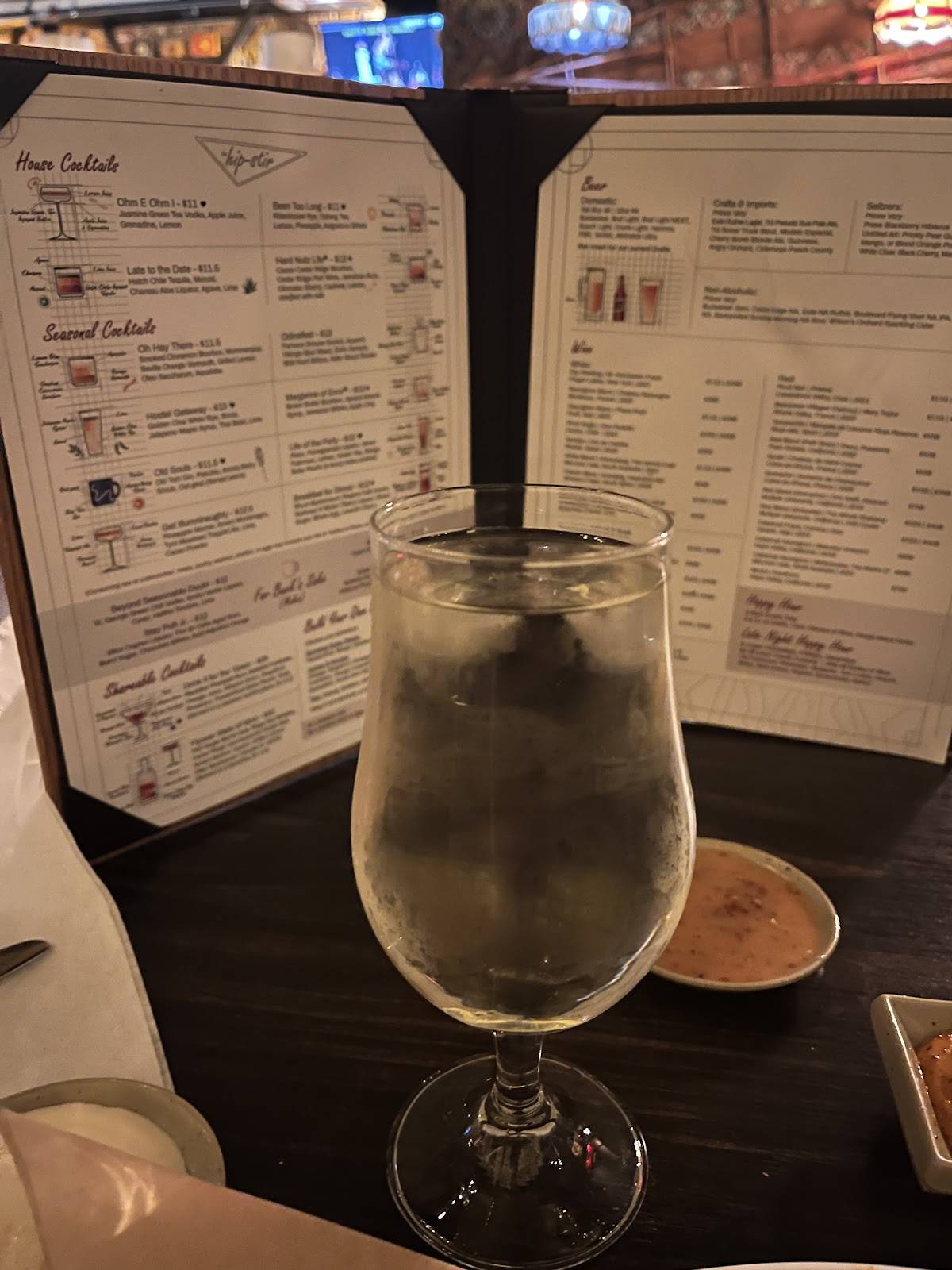 Menu at the hipstir pub & bar, Marion