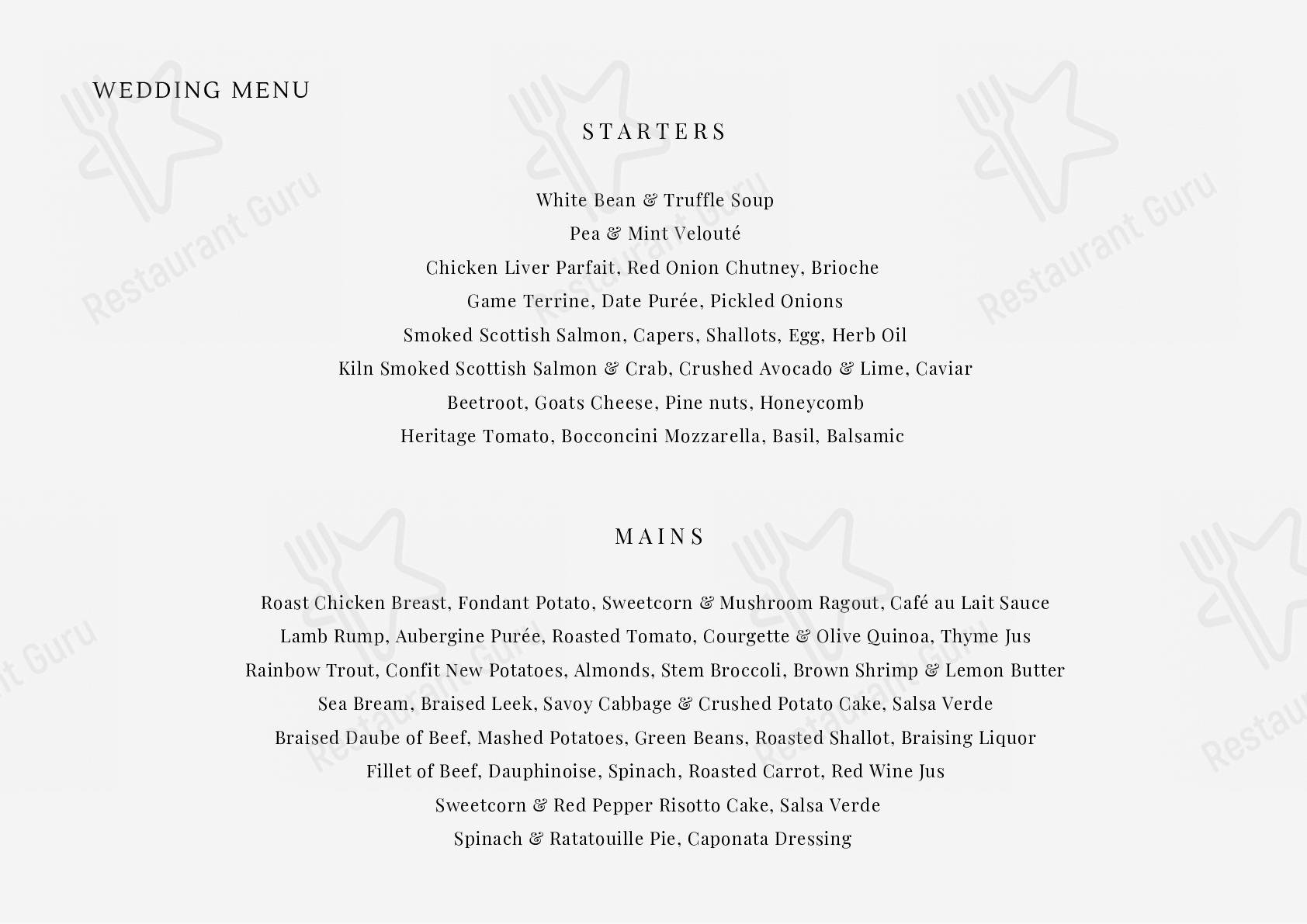 Menu at The Steadings pub & bar, Kirkcaldy