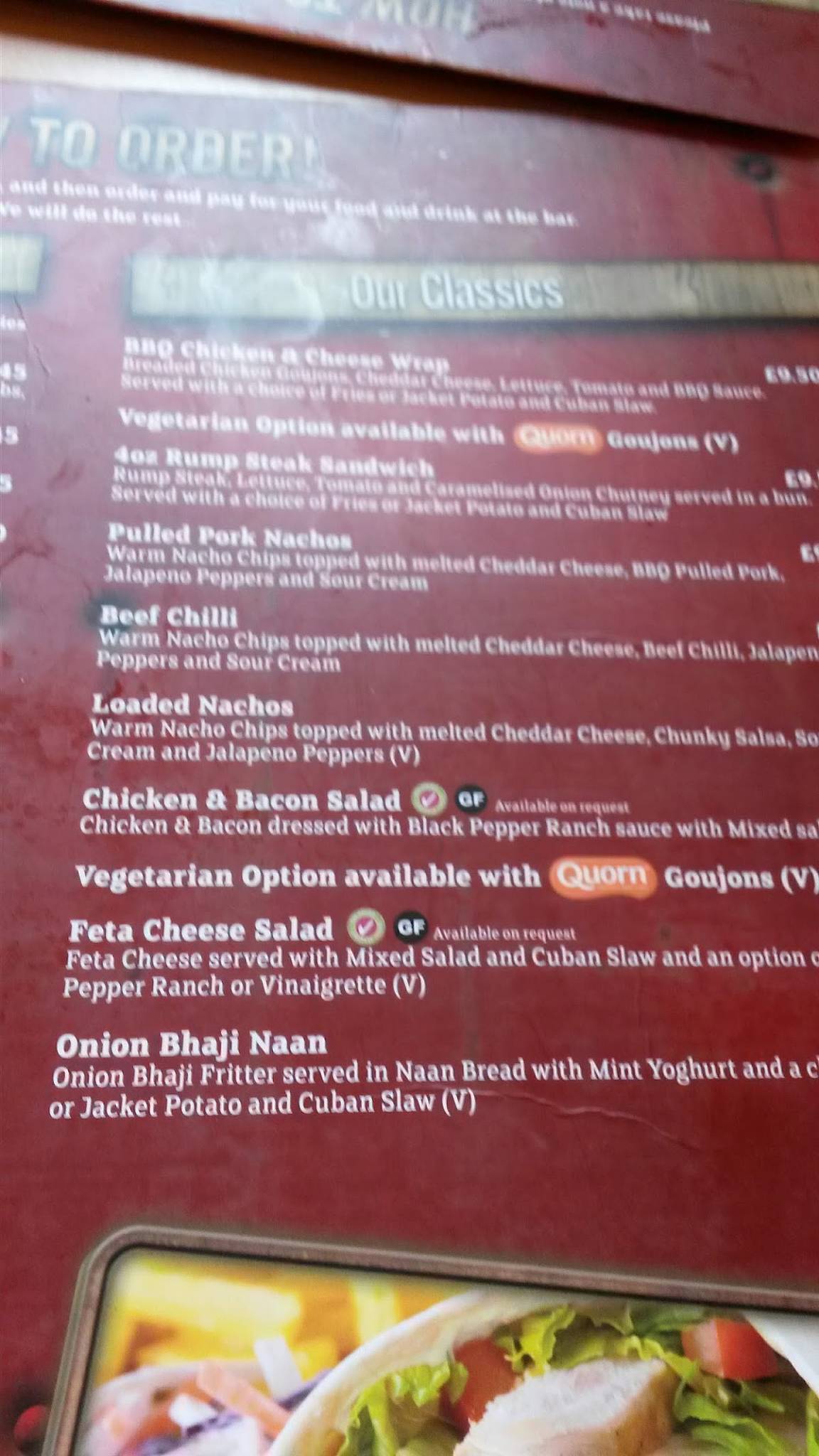 Menu at Woodcutter's Bar & Grill, Alton