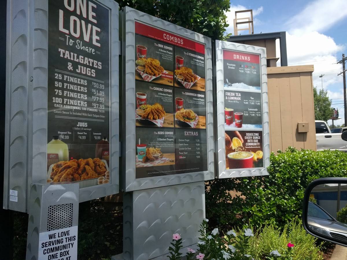 Menu at Raising Cane's Chicken Fingers fast food, Alexandria