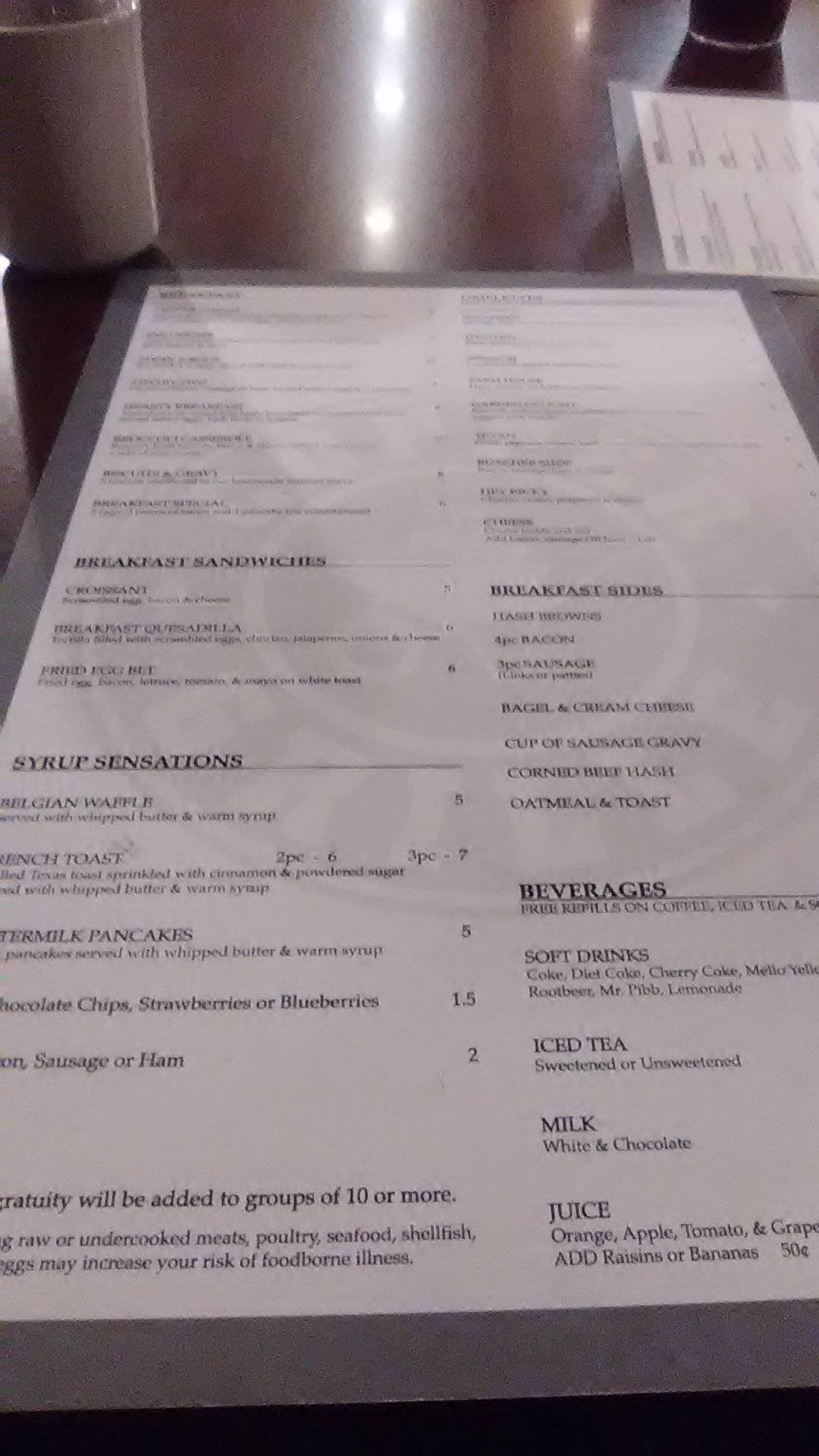 Menu at Copper Grille restaurant, Paw Paw, 854 S Kalamazoo St 9230