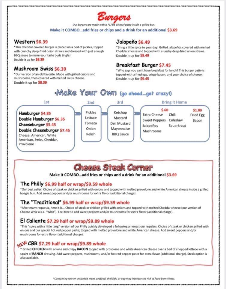 Menu at Famous Uncle Al's @ Kemps River restaurant, Virginia Beach ...