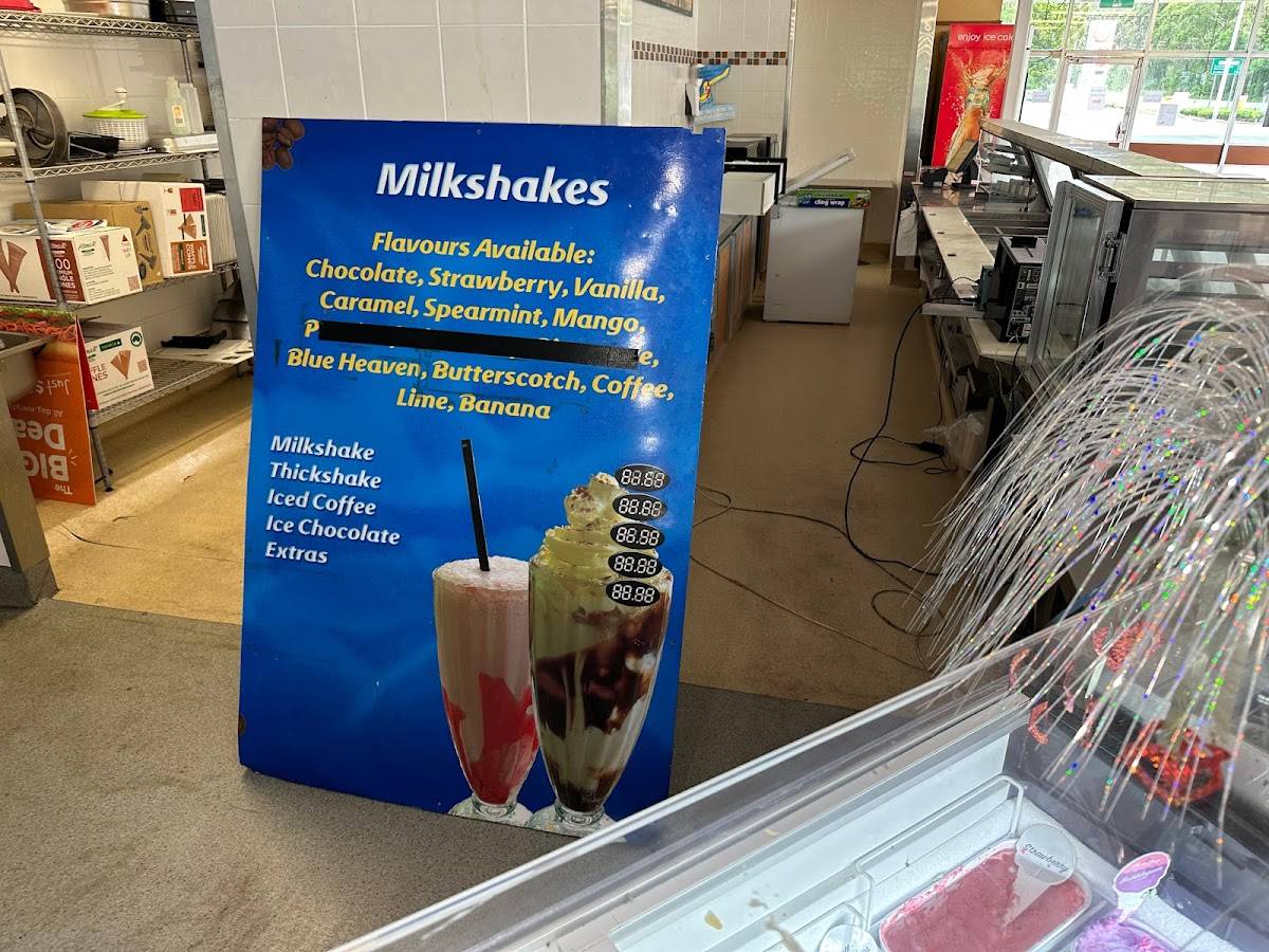 Menu at Oak Dairy Bar, Freemans Waterhole, 890 Freemans Dr