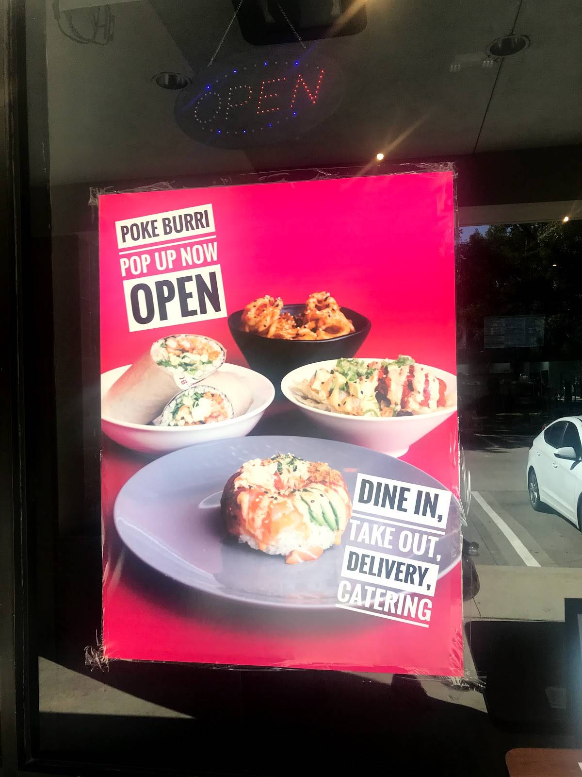 Menu at Poke Burri / Lifting Noodles Ramen restaurant, Sugar Land