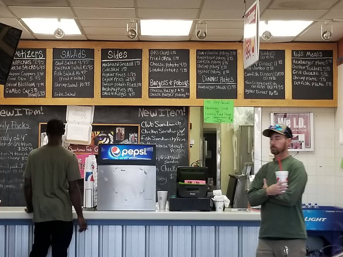 Menu at Sportsman Fish & Grill restaurant, Vidalia