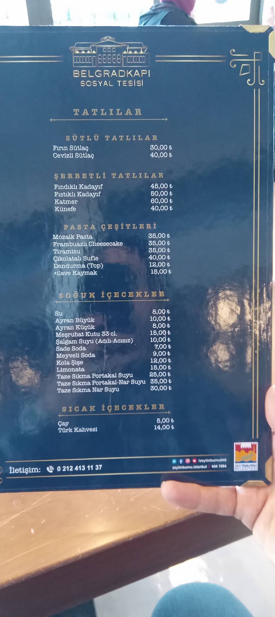 Menu At Zeytinburnu Belediyesi Belgradkapı Sosyal Tesisleri, Istanbul ...