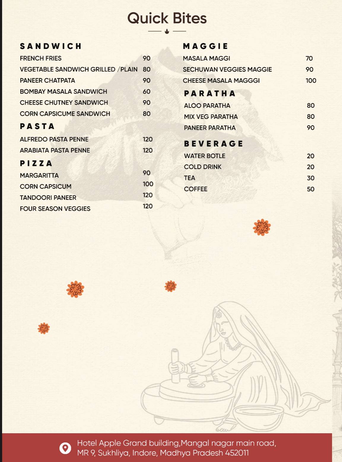 Menu at The ANNAKOOT restaurant, Indore