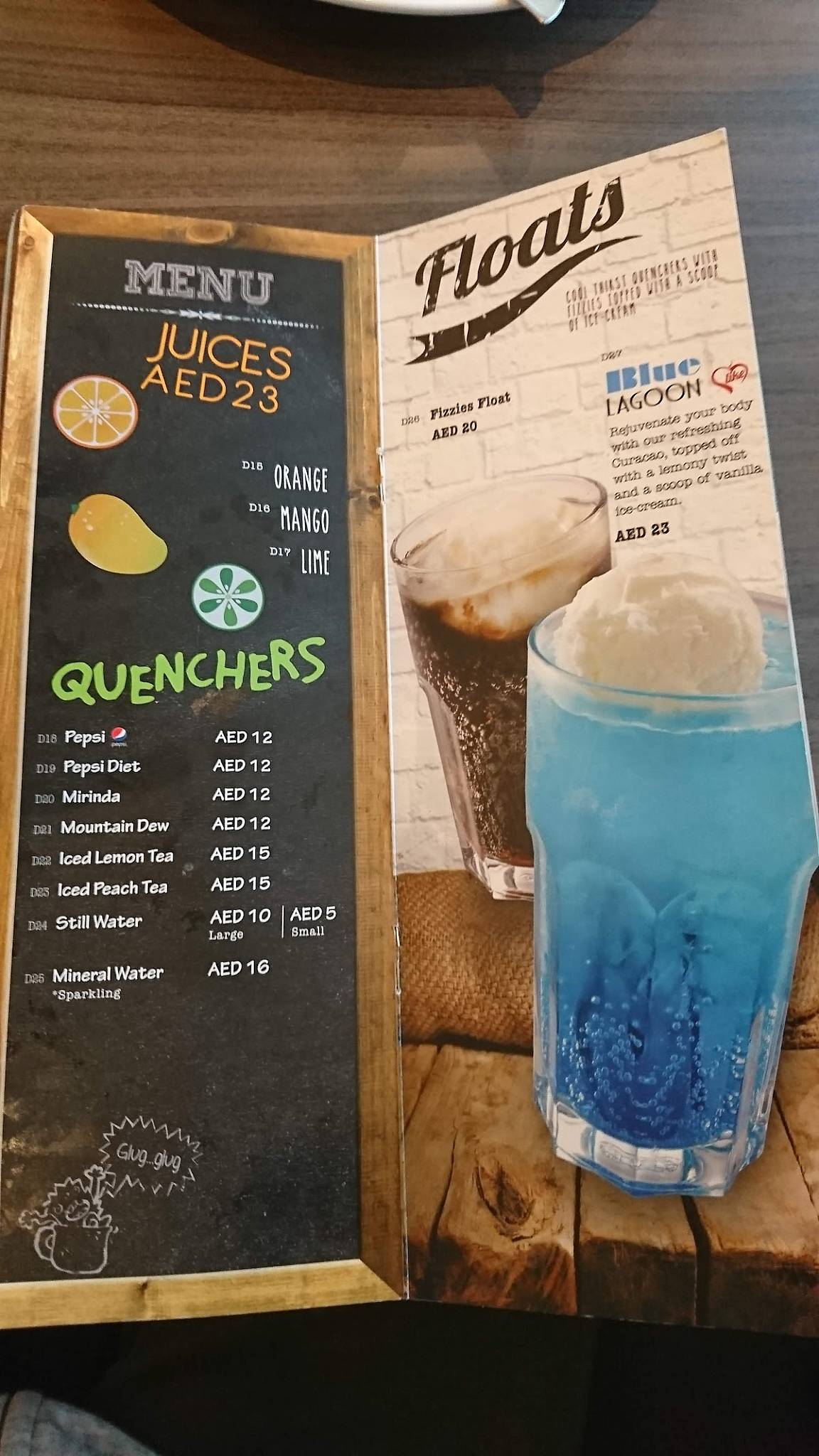 Menu at The Manhattan FISH MARKET restaurant, Dubai, 2nd Floor
