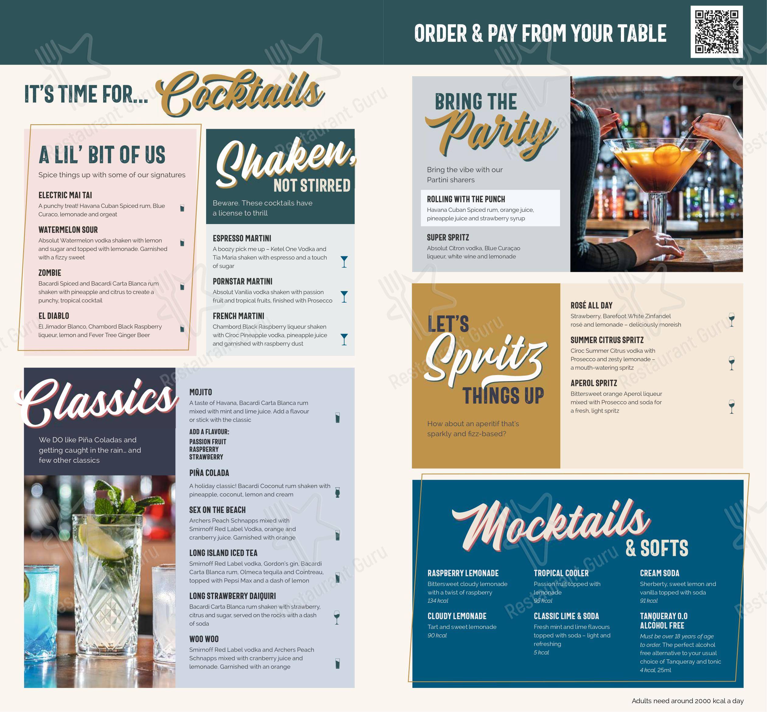 Menu at Bonnie Prince Charlie pub & bar, East Kilbride