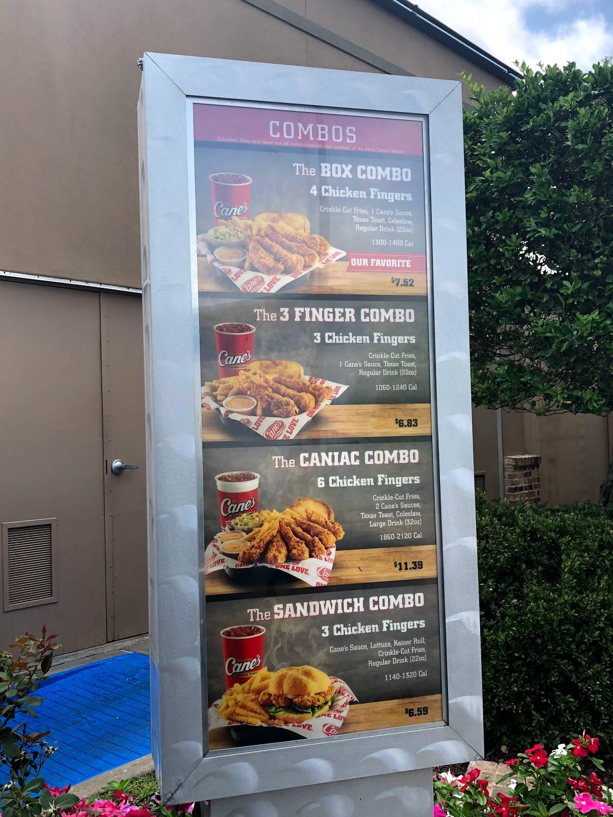 Menu at Raising Cane's Chicken Fingers fast food, Alexandria