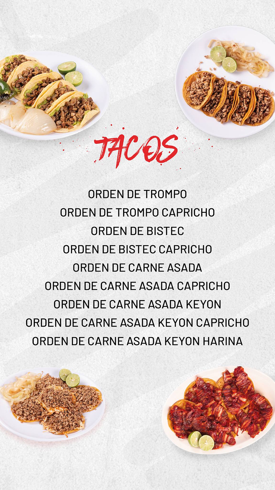 Menu At Tacos Keyon Restaurant, Ciudad Apodaca