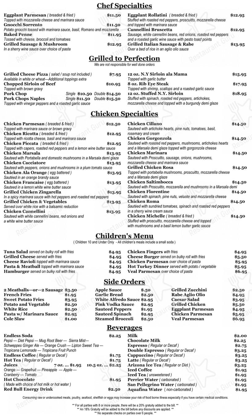 Menu at Atwood Grill desserts, Johnston