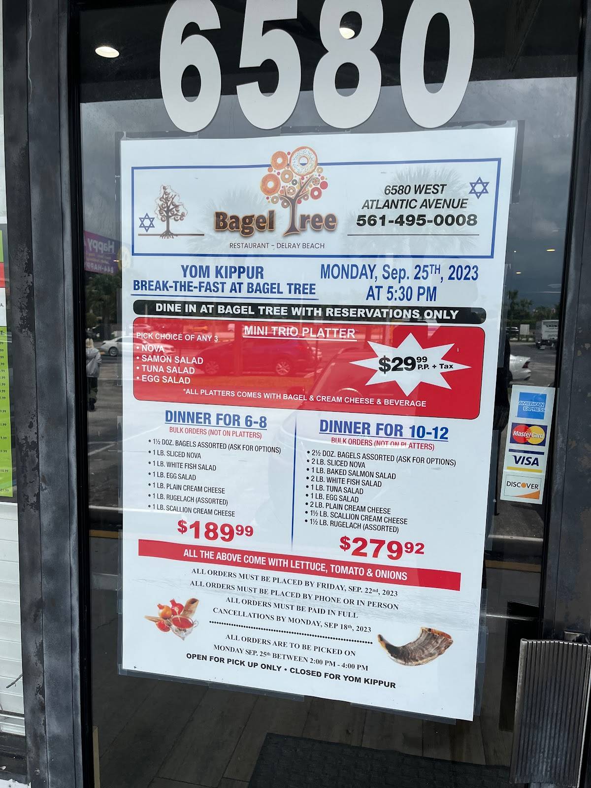 Menu at Bagel Tree Restaurant, Delray Beach