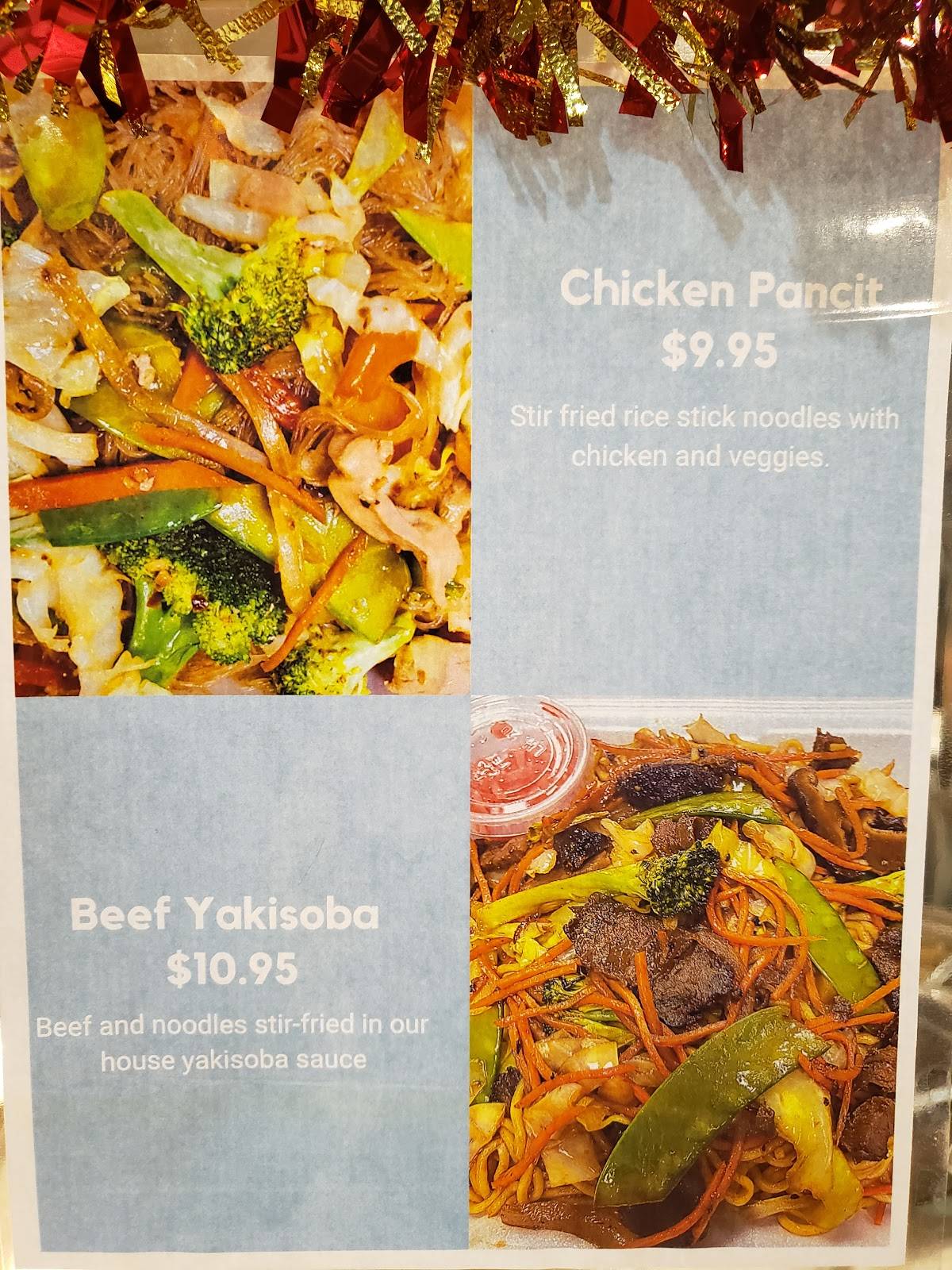 Menu at Bahay Kubo restaurant, Ridgecrest