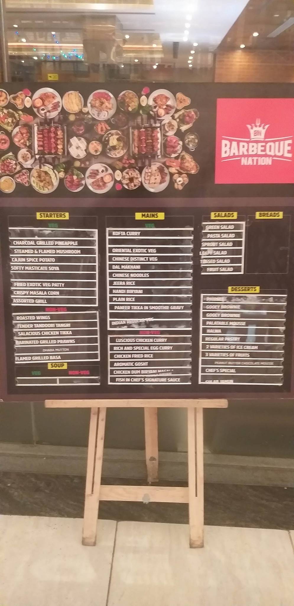 Menu at Barbeque Nation, Greater Noida, 4, 2nd Floor, Omaxe Connaught