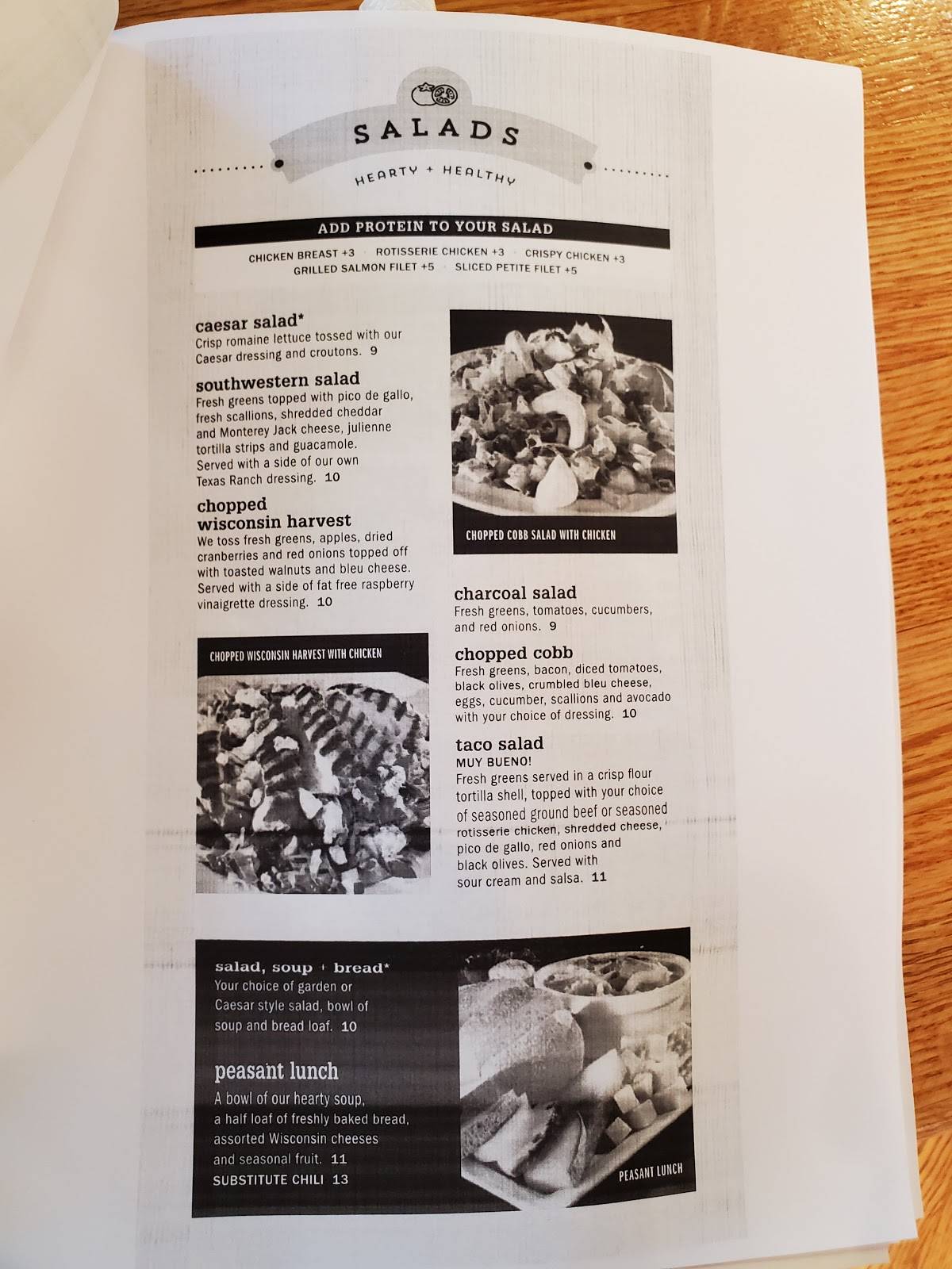 Menu at Charcoal Grill & Rotisserie BBQ, Racine, Douglas Ave