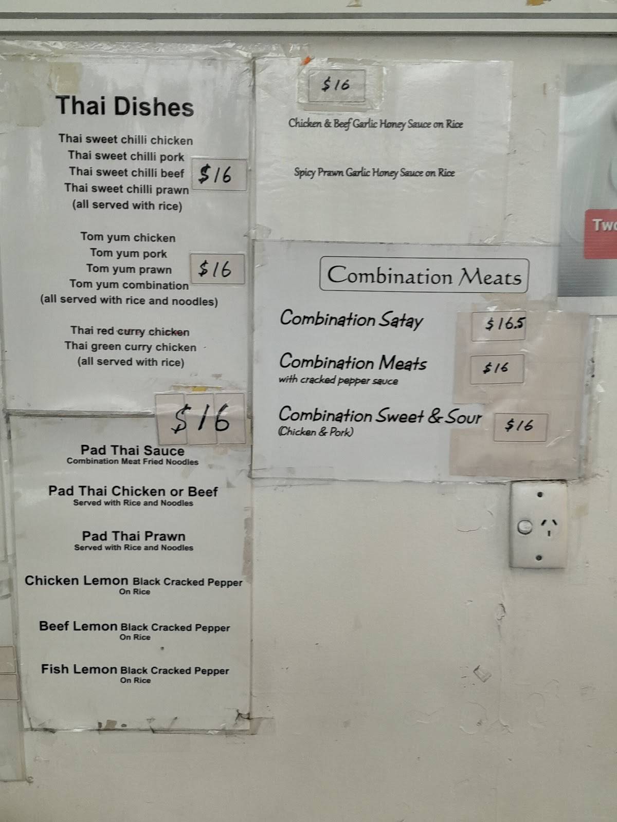 Menu at Wok Inn Chinese Takeaways restaurant, Christchurch