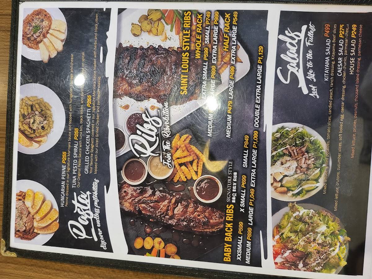 Menu at K Steak Unlimited steakhouse, Davao City, 3JJ2+JXP
