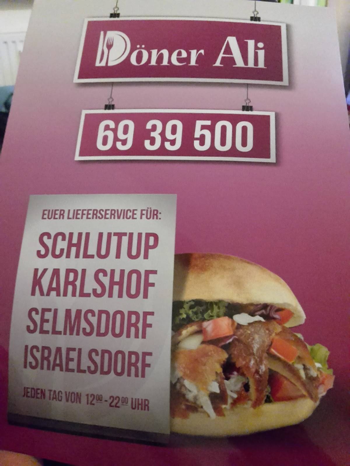 Speisekarte von Döner Ali Schlutup pizza, Lübeck
