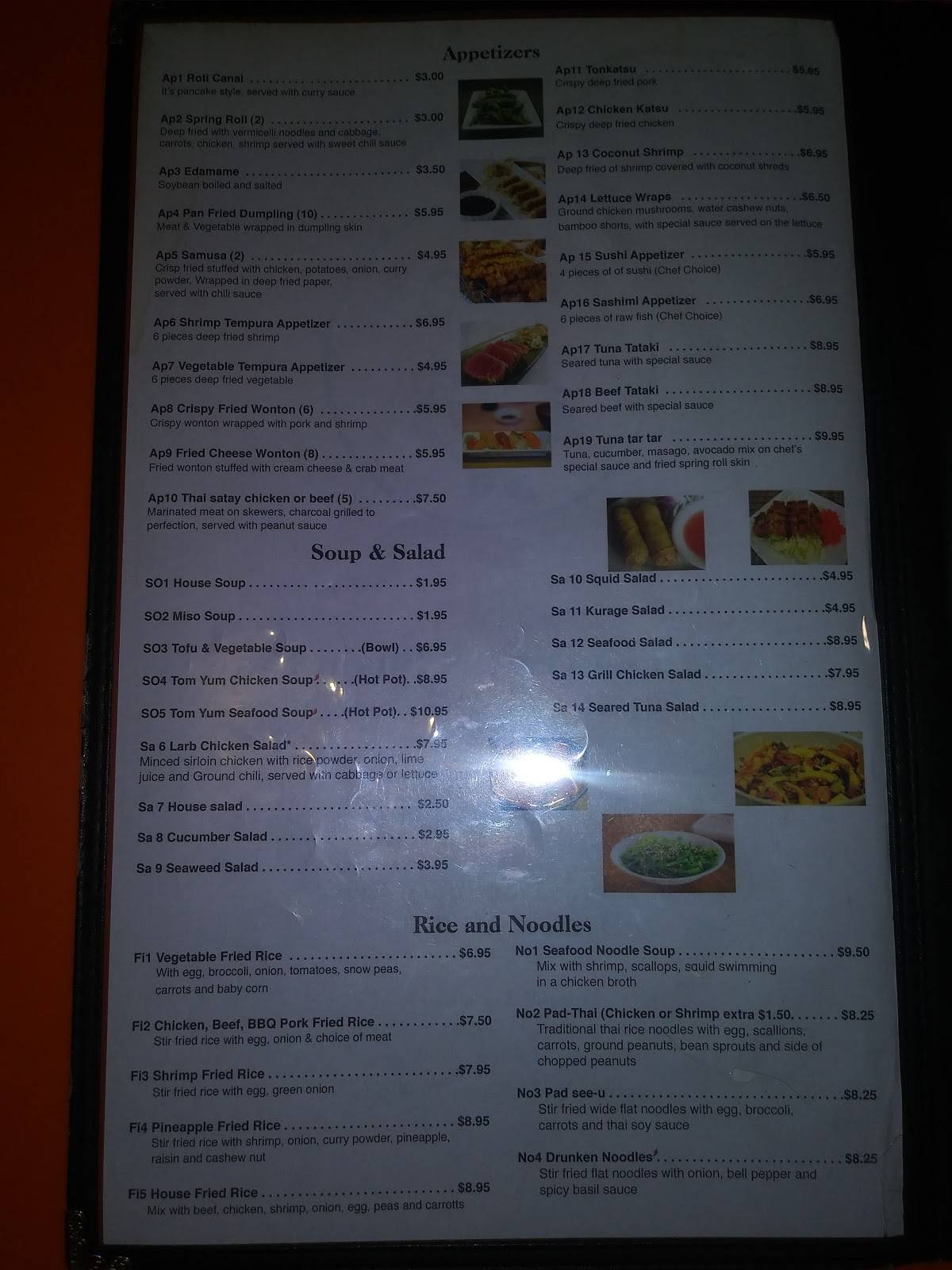 Menu at Top Thai restaurant, Dothan, 105 S Woodburn Dr 3