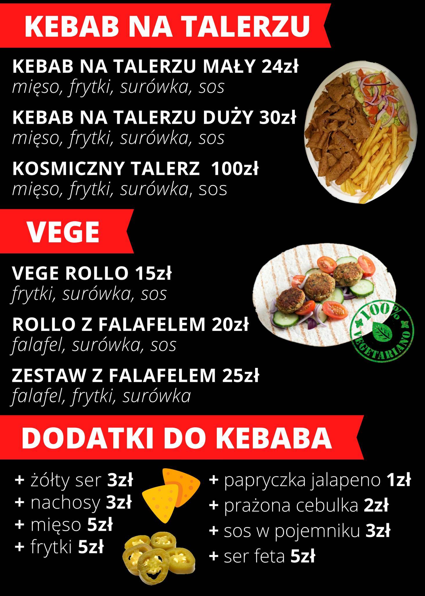 Menu at GASTRO KEBAB SKOKI, Skoki