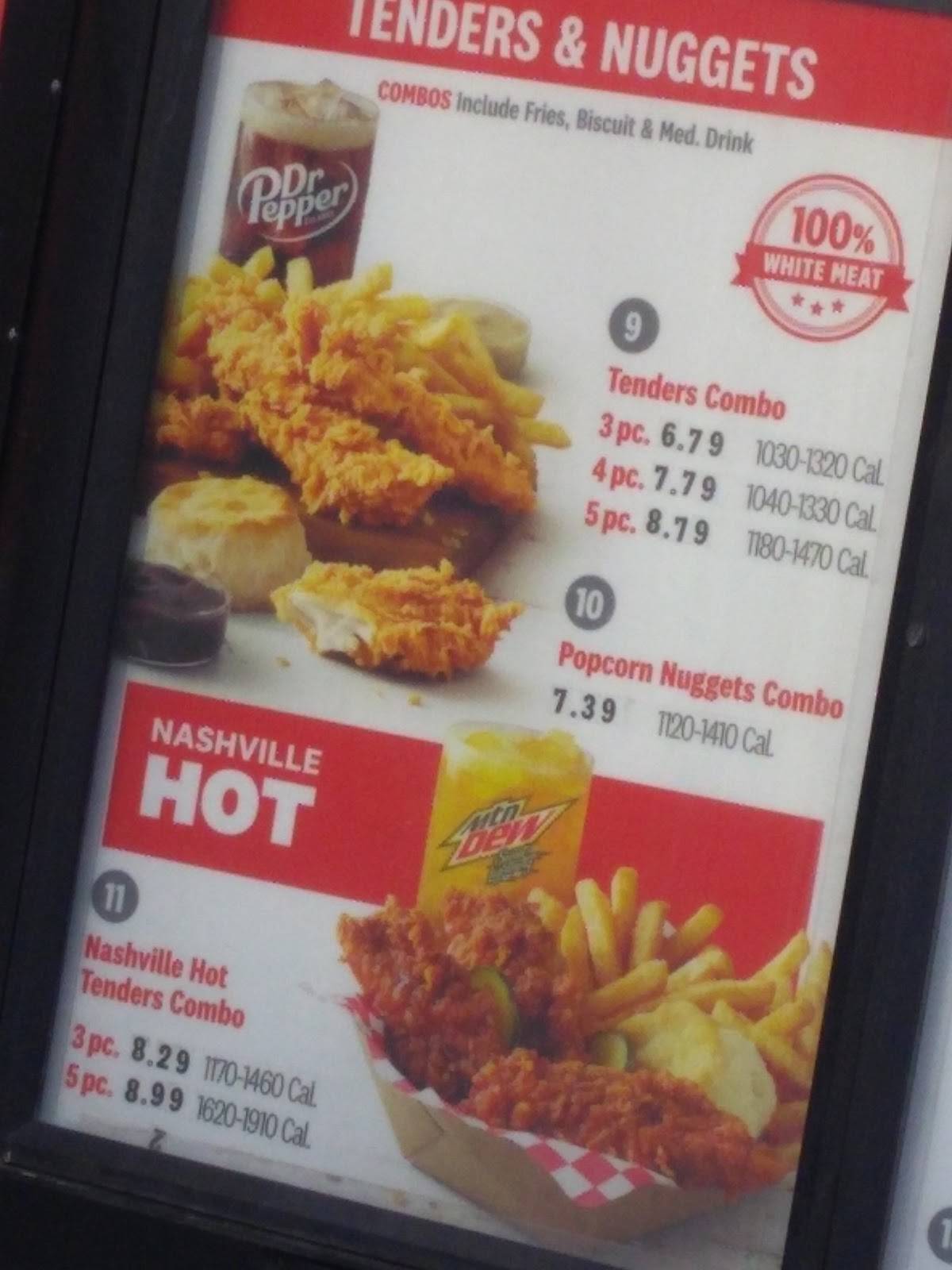 Menu at KFC fast food, Bridgeview, S Harlem Ave