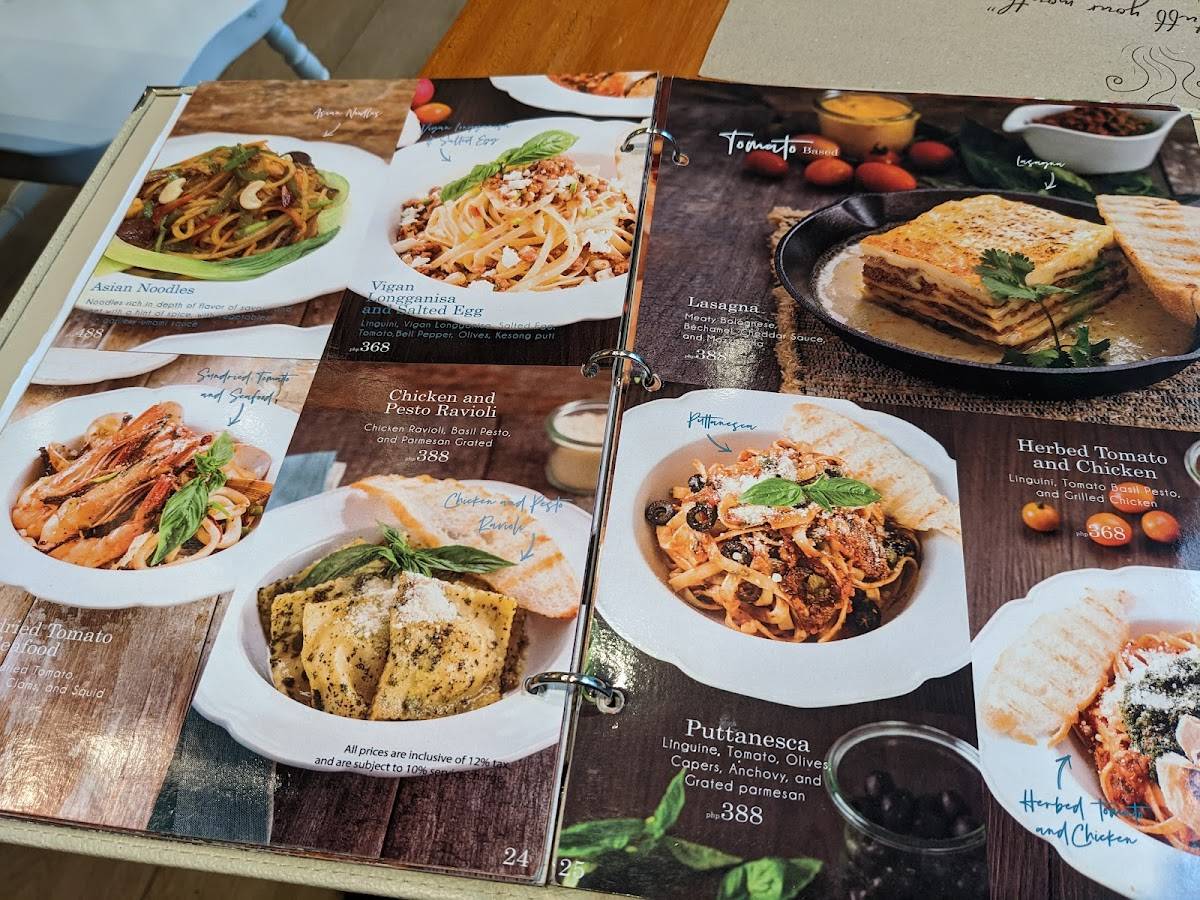 Menu at Katherine's Cafe Alabang Town Center, Muntinlupa