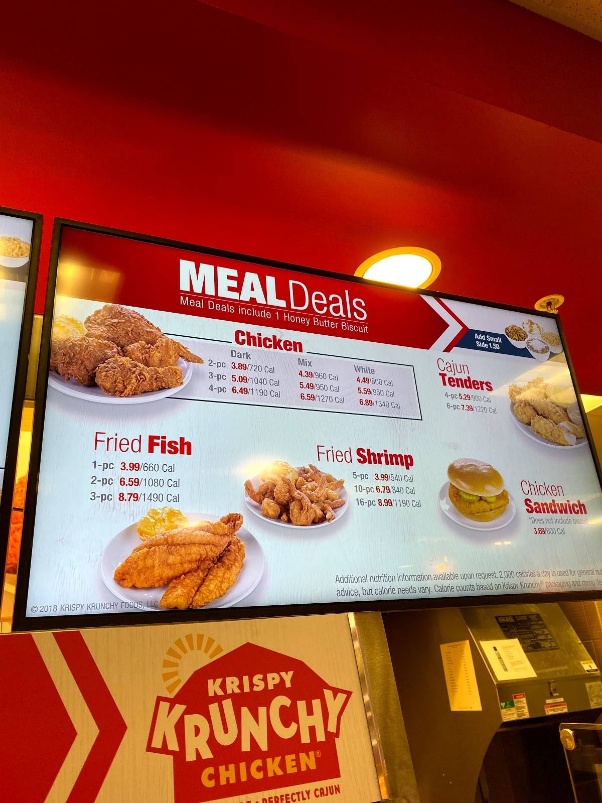 Carta del restaurante Krispy Krunchy Chicken, Winder