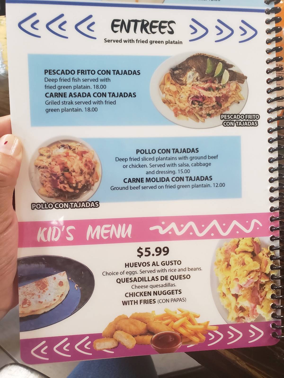 Menu at La Placita Latino Grocery Store restaurant, Mandeville