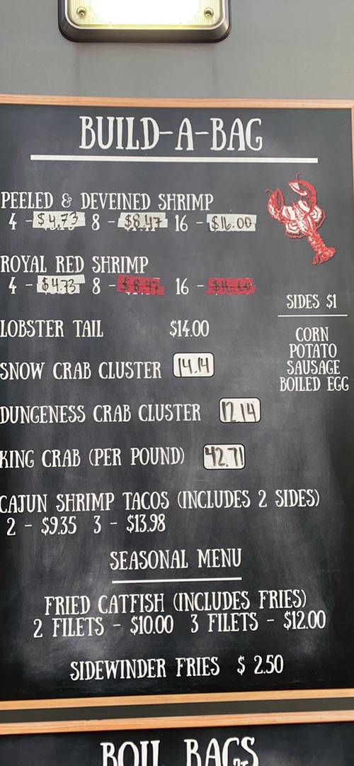 Menu at LandShark Seafood & Catfish restaurant, Ridgeland