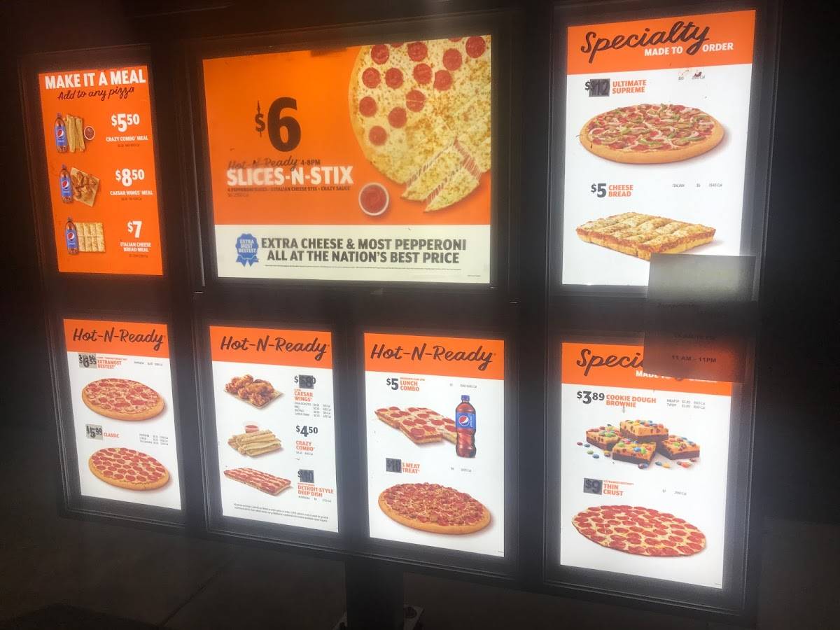 Menu at Little Caesars Pizza pizzeria, The Village, W Britton Rd