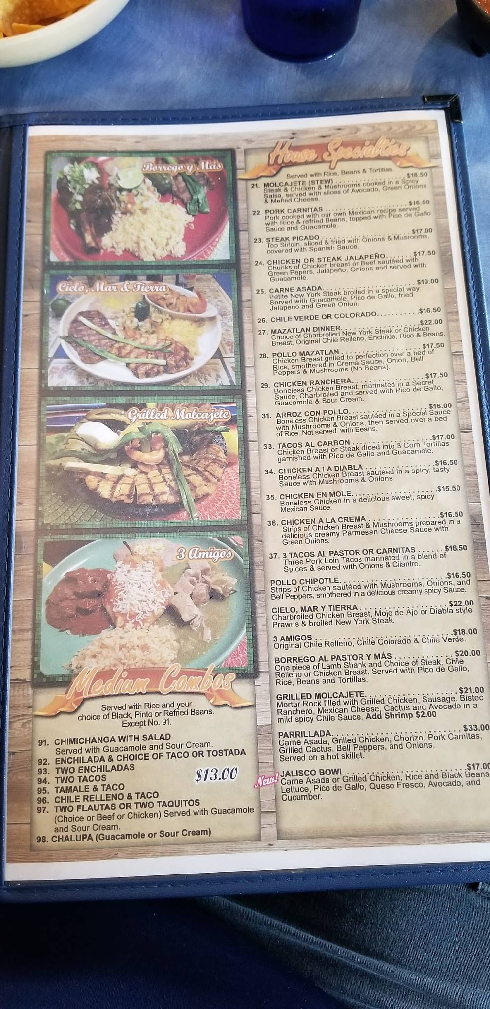 Menu at Mazatlan Mexican Restaurant Lincoln City, Lincoln City, 828 NE