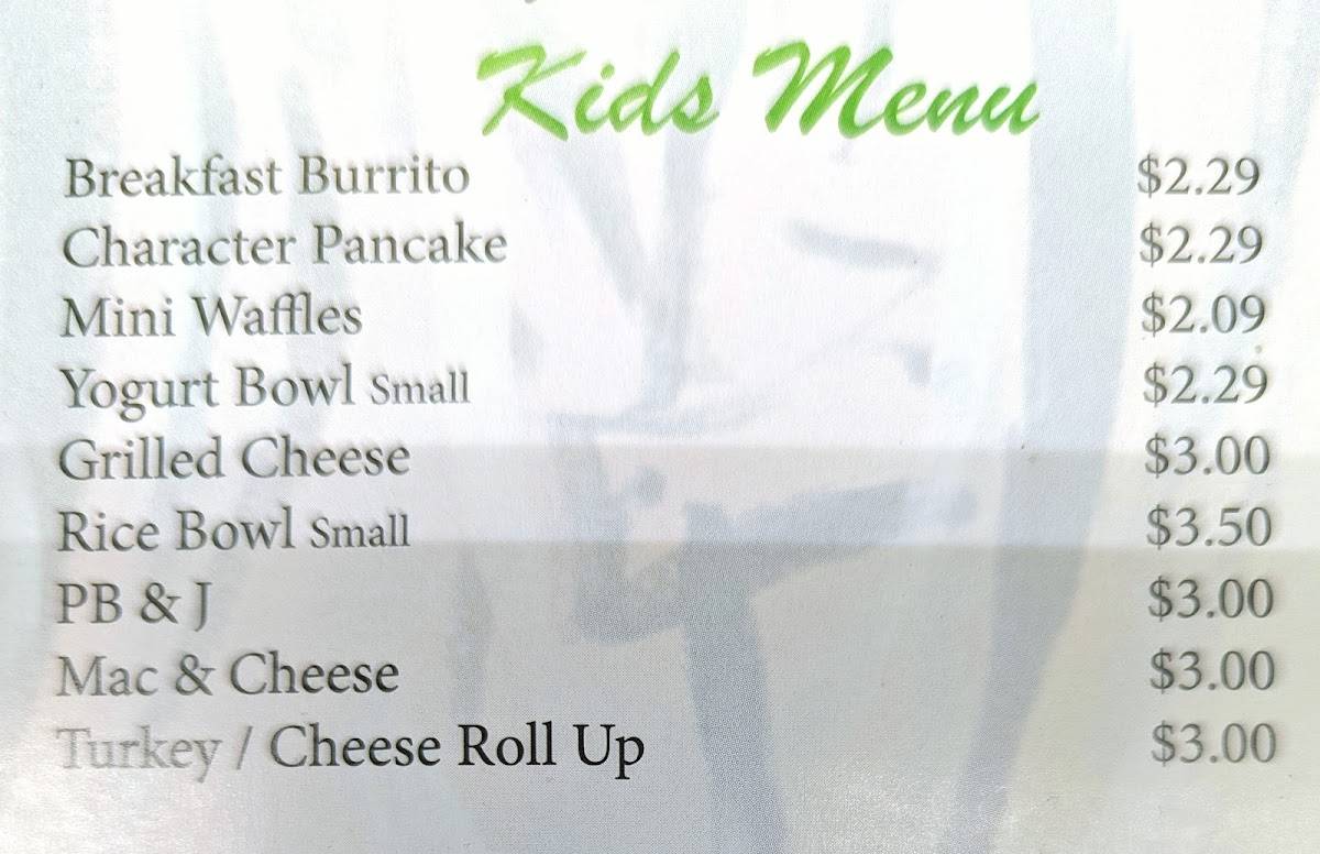 Menu at Pedal On In Cafe, Bethany