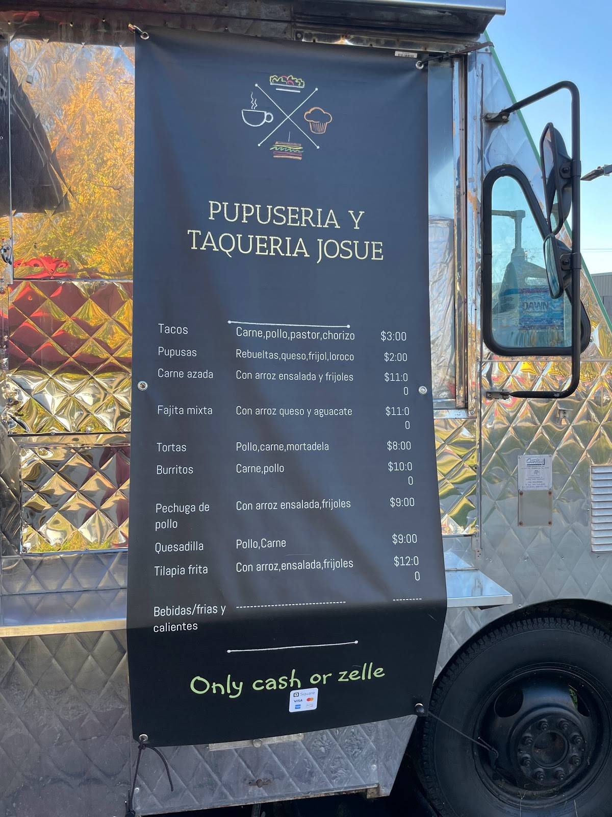 Menu at Pupuseria Y Taqueria Josue restaurant, Silver Spring