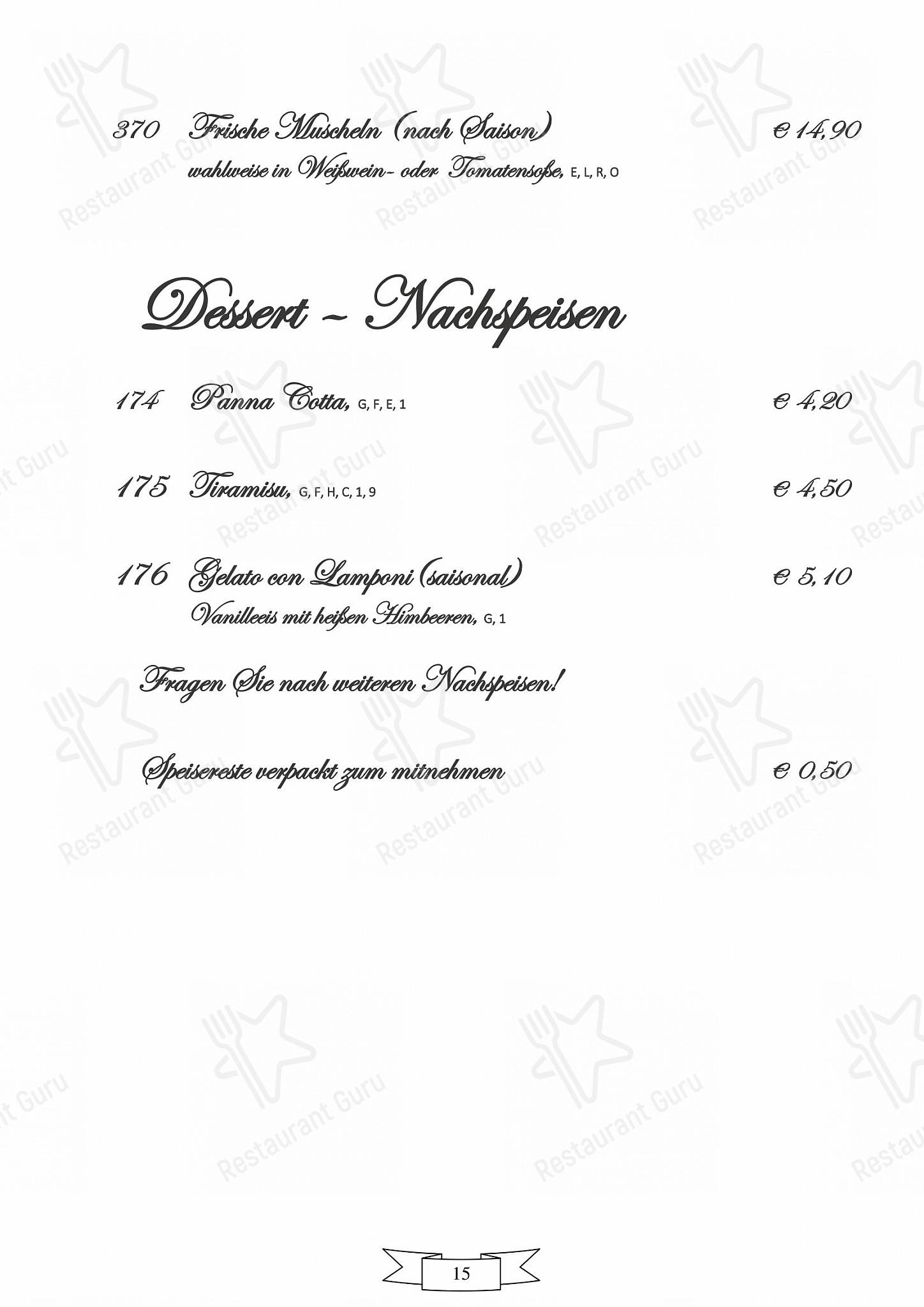 L'arte Italiana Bei Luigi Speisekarte von Giovanna Laudani L´Arte Italiana bei Luigi restaurant