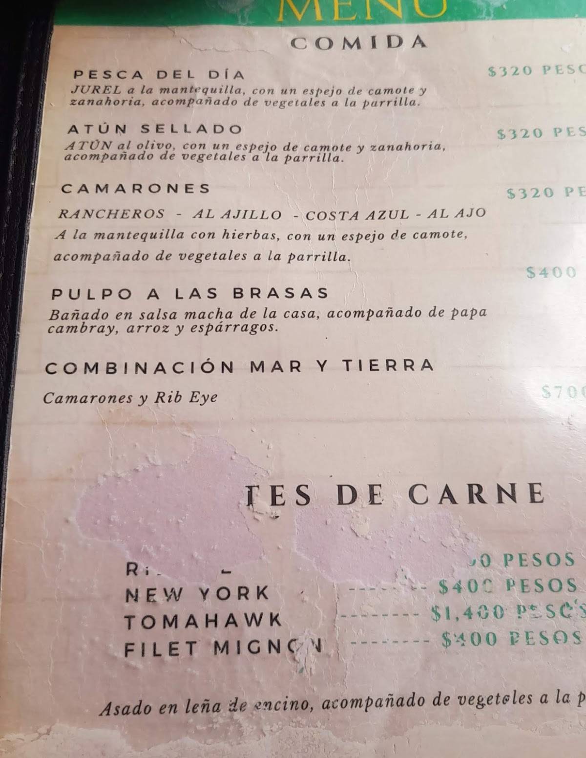 Menu At Los Portales De Garc a Restaurant Campeche