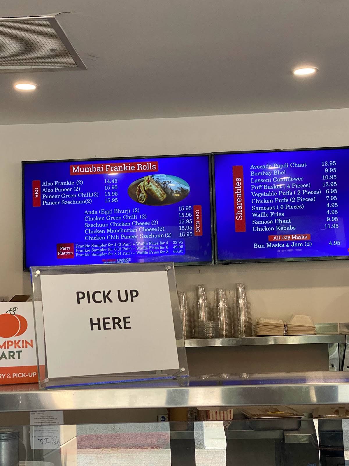 Menu au Mumbai Frankie Mississauga - The Original Bombay Roll ...
