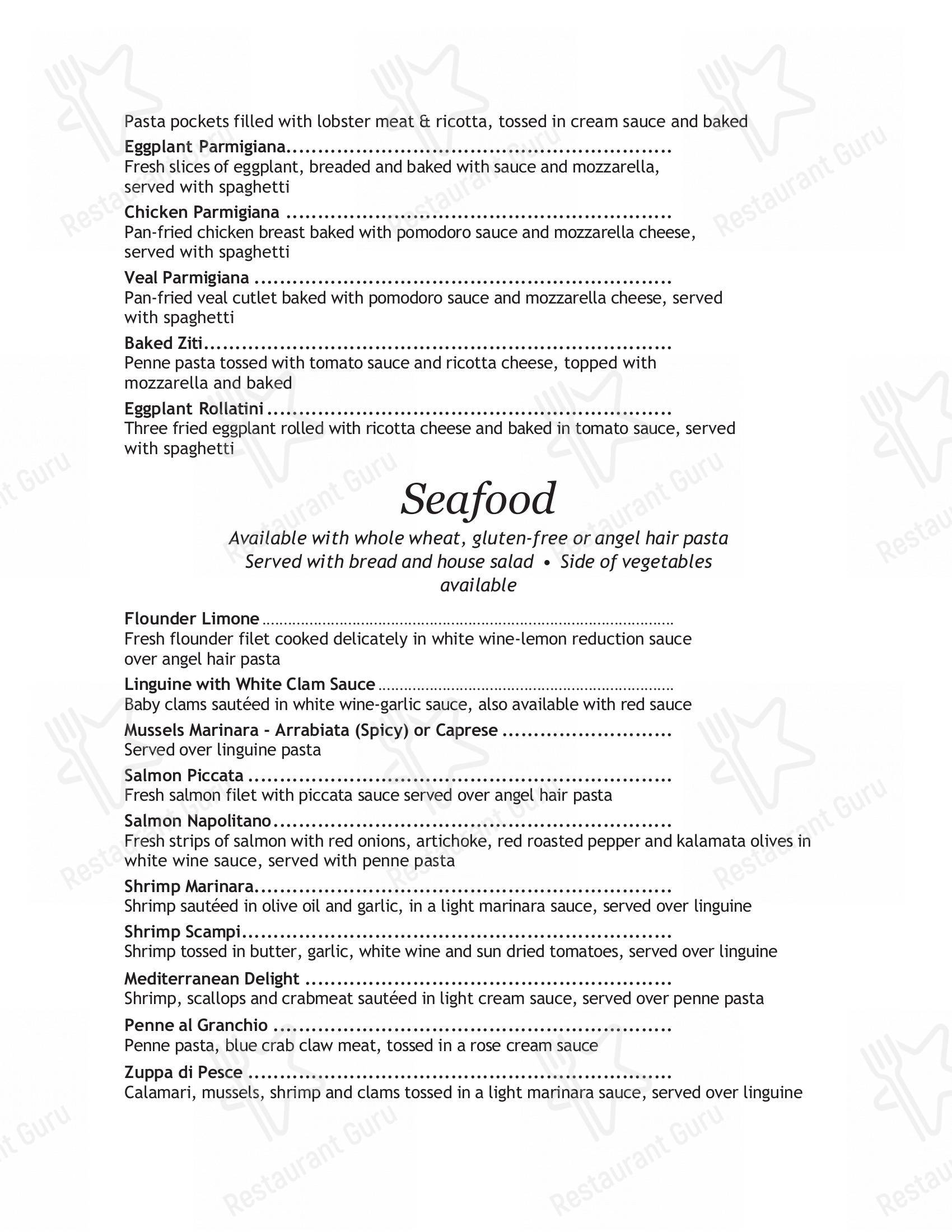 Menu at Ristorante Enrico pizzeria, Bonita Springs