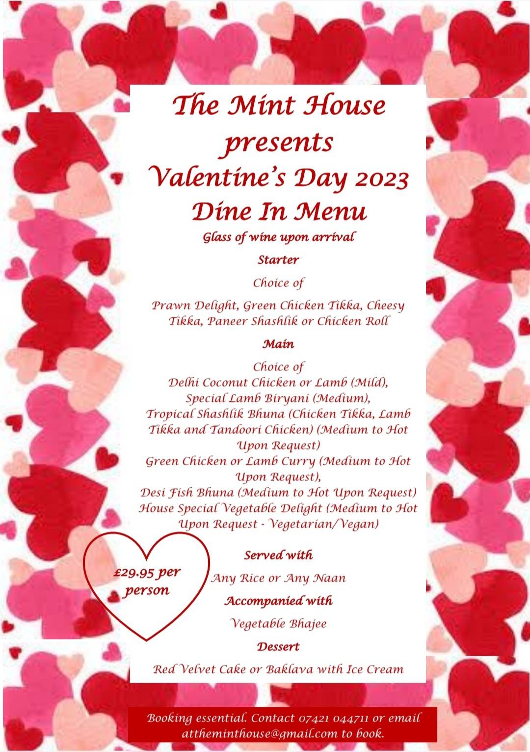 Carta del restaurante The Mint House Ross on Wye, RossonWye