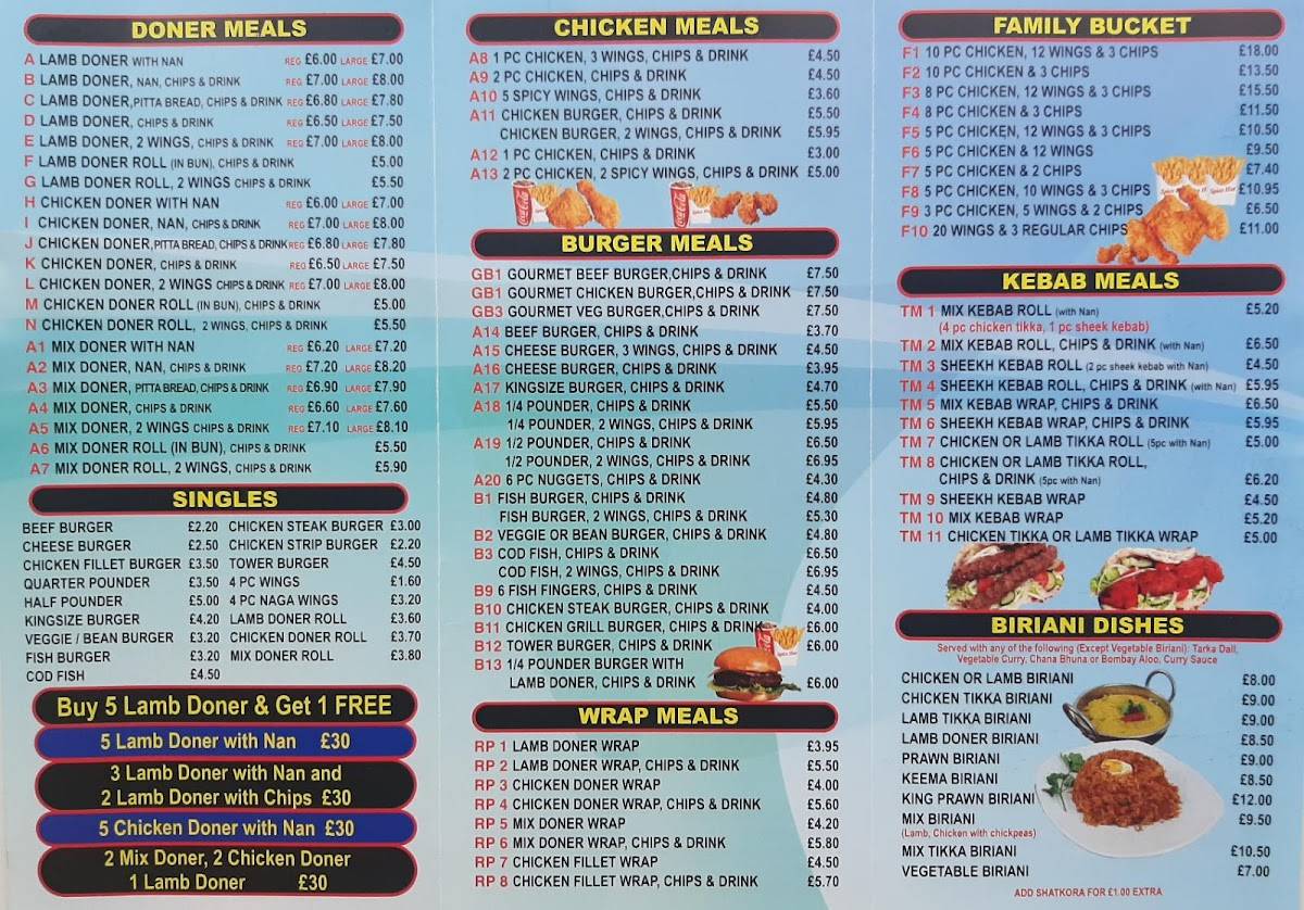Menu at Spice Hut Romford restaurant, Romford