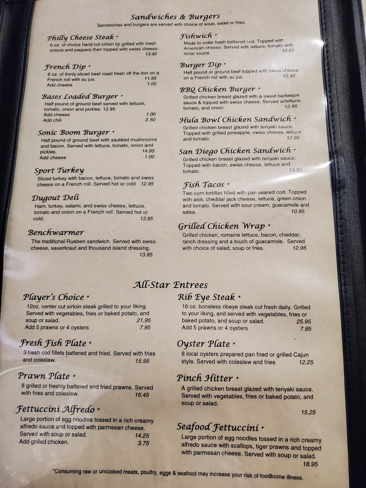 Menu at Sports Keg Grill pub & bar, Burlington