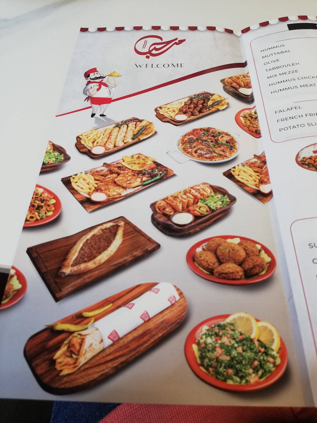 Menu at Sultan Al Arab Restaurant Al Qusais, Dubai