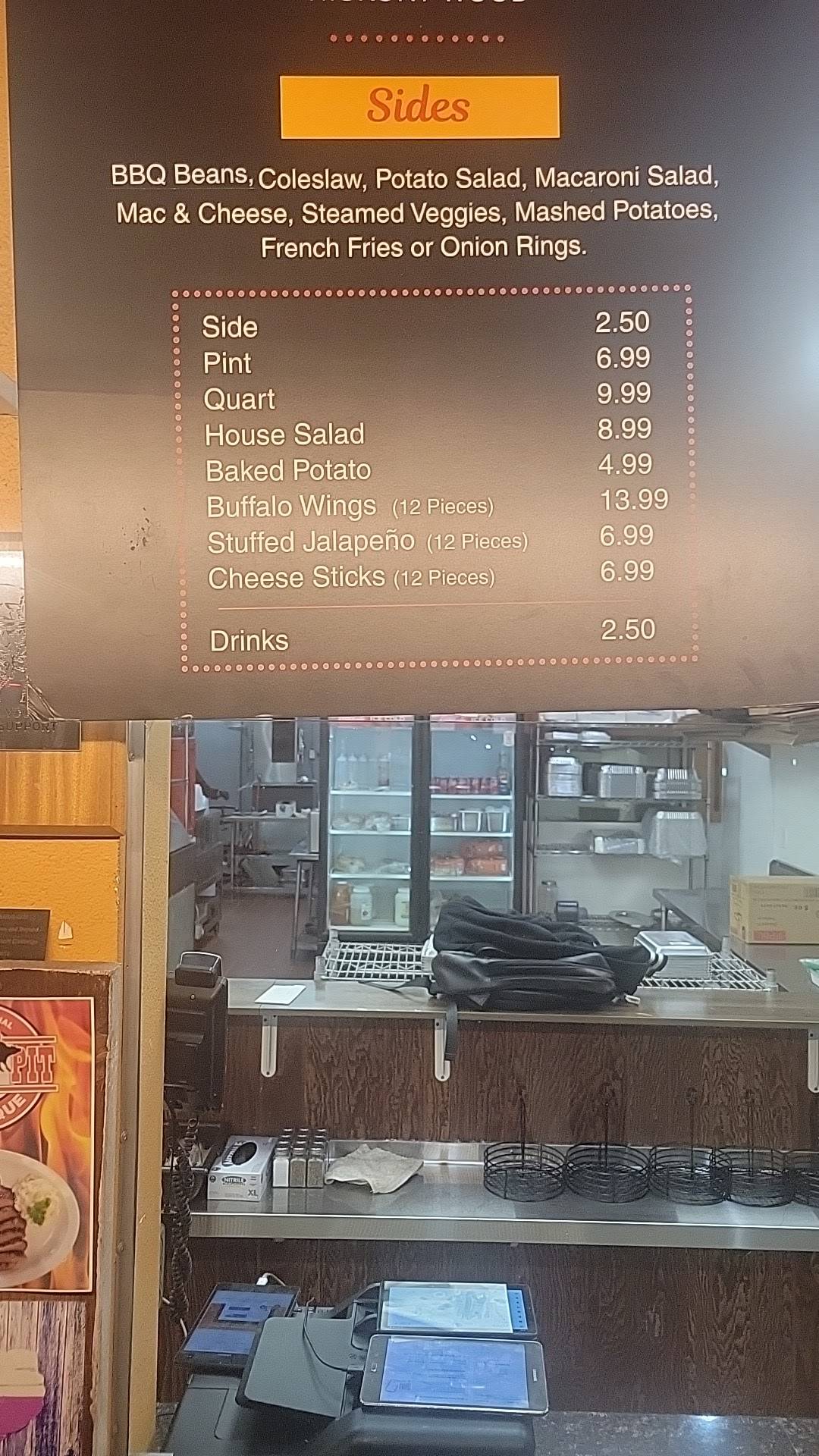 Menu at Texas Pit BBQ, Saginaw, 324 S Saginaw Blvd