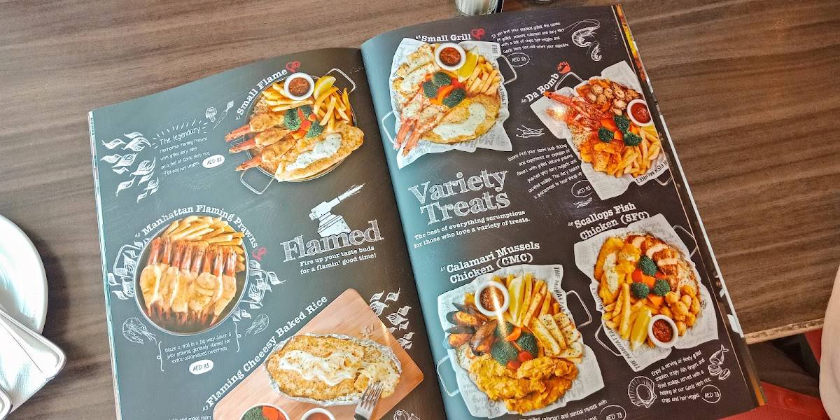 Menu at The Manhattan FISH MARKET restaurant, Dubai, 2nd Floor